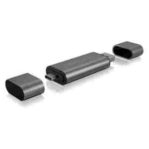 Čitalec kartic USB 2.0 Zunanji ICY BOX USB/microUSB/USB-C v SD/mSD IB-CR200-C