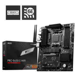 Osnovna plošča AM5 MSI PRO B650-S WIFI ATX 1xHDMI 2.1 1xDisplayPort 1.4