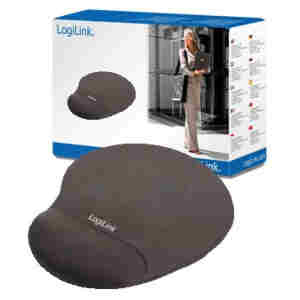 Podloga za miško z gelom ergonomska LogiLink MousePad črna (ID0027)