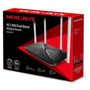 Usmerjevalnik brezžični MERCUSYS WiFi5 802.11ac AC1200 867Mbit/s Dualband 4xLAN 4x antena (AC12)