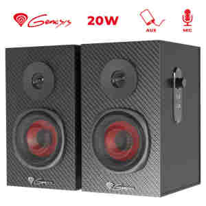 Zvočniki Genesis HELIUM 200 20W 2.0 (črna-rdeča)