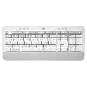 Tipkovnica brezžična + Bluetooth Logitech K650 Signature US international | SLO gravura bela (920-010977)