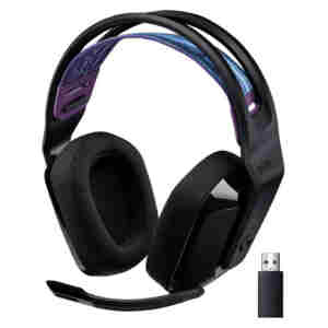 Slušalke brezžične Logitech naglavne z mikrofonom USB G535 črne LightSpeed (981-000972)