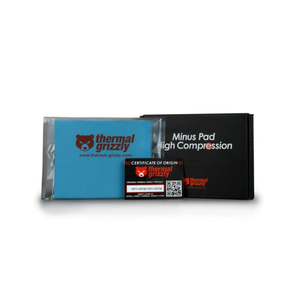 Termalna podloga Thermal Grizzly Minus High Compression – 120x100x1mm (2 kosa)