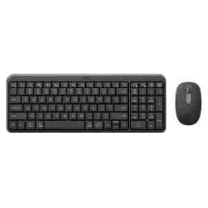 Tipkovnica in miš Logitech brezžična MK250 US international grafitna SLO gravura (920-013519)