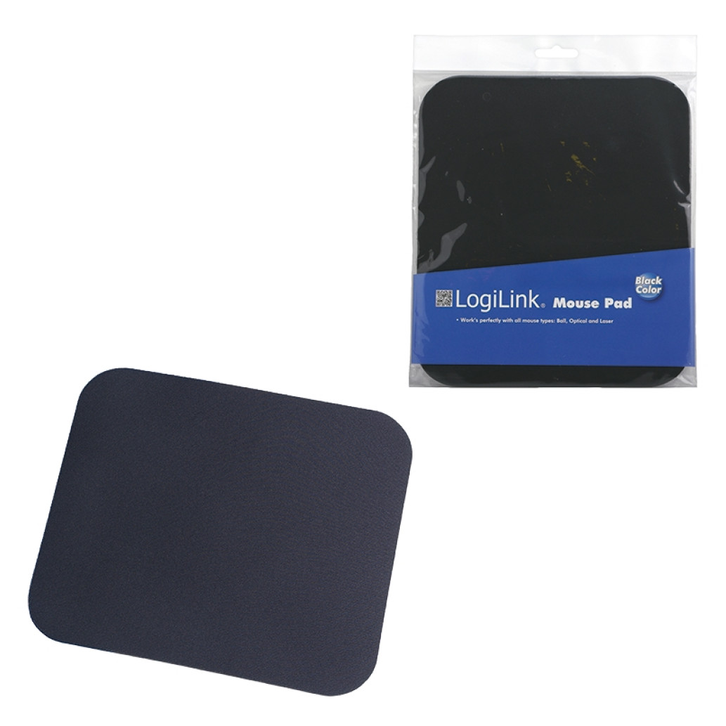 Podloga za miško LogiLink EVA pena + Nylon prevleka, črna, 250 x 220 x 3mm (ID0096)