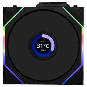 Ventilator Lian-Li UNI FAN TL LCD Reverse Blade 120mm črna ARGB