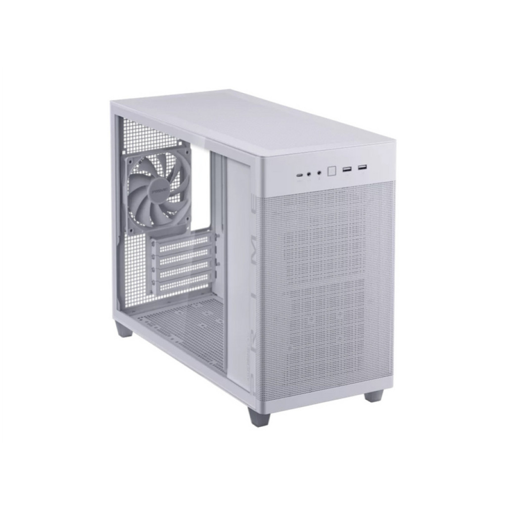 Ohišje Asus Prime AP201 - Seklena stranica miniATX - bela - slika 2