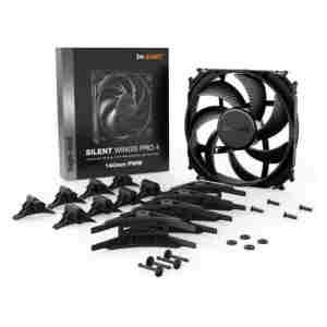 Ventilator be quiet! Silent Wings 4 Pro 140mm črna