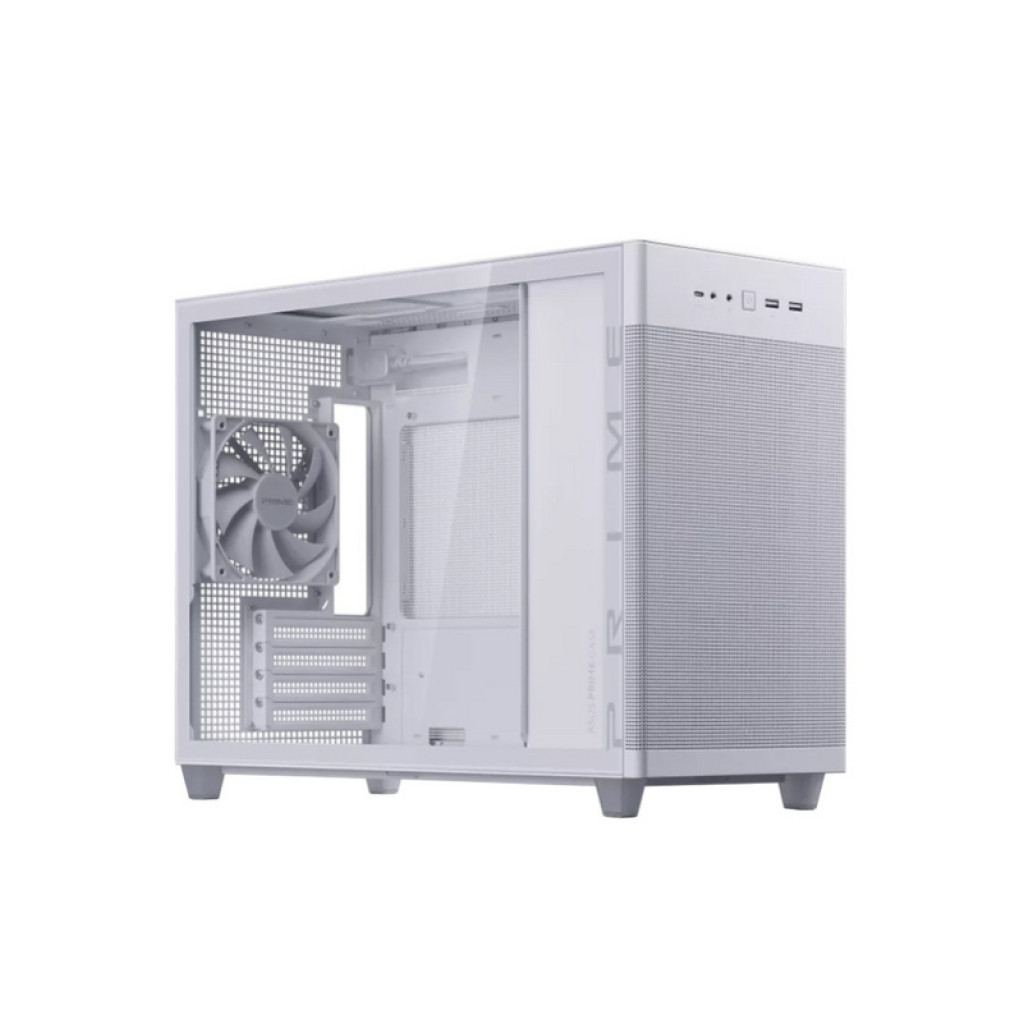 Ohišje Asus Prime AP201 - Seklena stranica miniATX - bela - slika 4