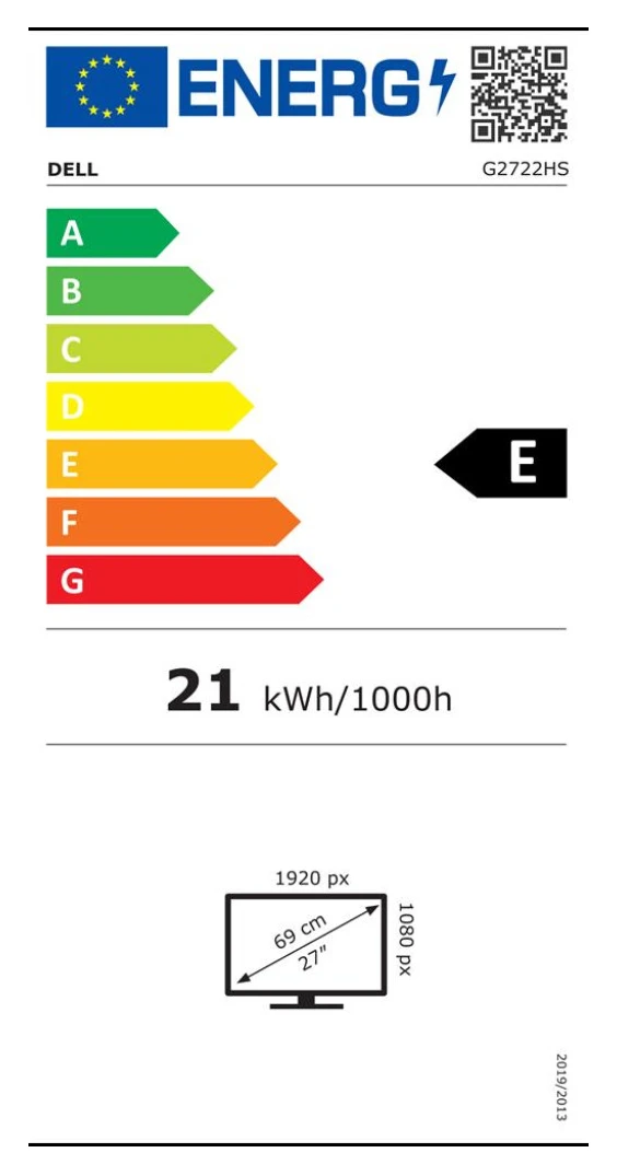 Dell 68,6 cm (27,0") G2722HS 1920x1080 Gaming 165Hz - slika 2
