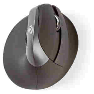 Miš Ergonomska Brežična Nedis 1600 dpi 6 tipk (ERGOMSMWS100BK)