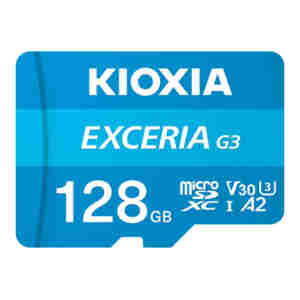 Spominska kartica SDXC-Micro 128GB Kioxia Exceria G3 160MB/s/50MB/s U3 V30 UHS-I (LMEX3L128GG2)