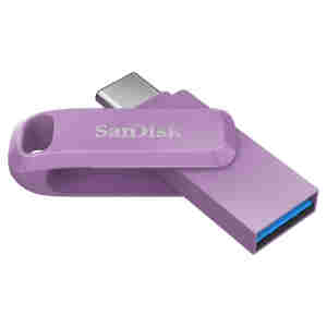Spominski ključek 128GB USB 3.2/USB-C Sandisk Ultra Dual Drive Go 400MB/s vrtljiv roza (SDDDC3-128G-G46L)