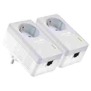 HPAV Powerline 1xLAN RJ45 220V TP-Link 600Mbit/s (1+1) (TL-PA4010PKIT)