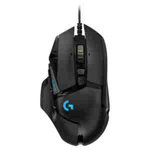 Miš Logitech USB G502 HERO optična gaming 11 gumbov 16000DPI RGB črna (910-005470)