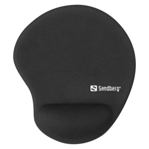 Podloga za miško Sandberg gel 230x200x2mm ergonomska črna