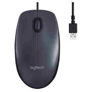 Miš Logitech USB M100 črna 1000DPI (910-006652)