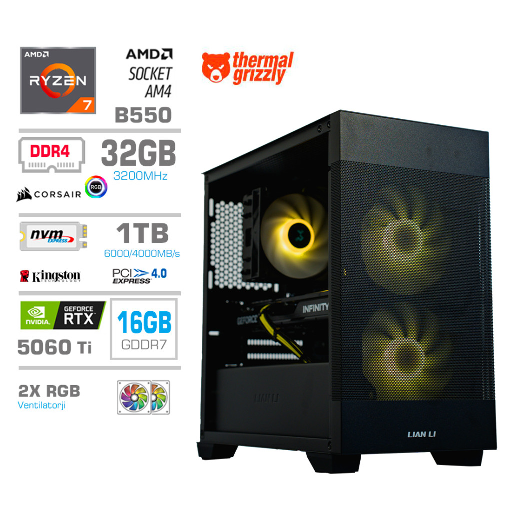 Računalnik MEGA MT S7X R7-5700X