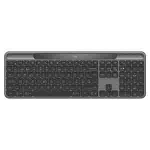 Tipkovnica brezžična + Bluetooth Logitech Signature Slim Solar K980 US international | SLO gravura grafitna (920-013764)