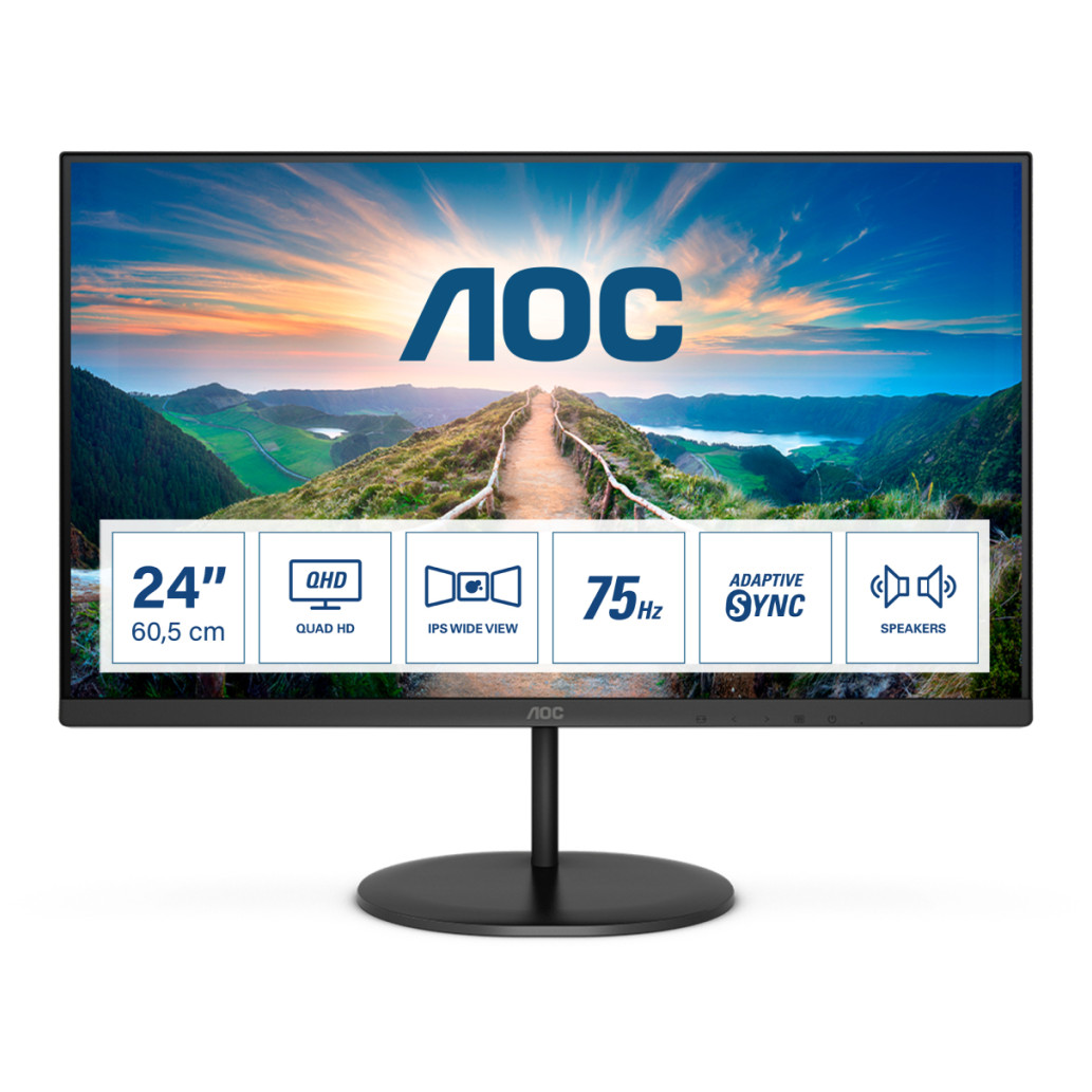 AOC 60,5 cm (23,8") Q24V4EA 2560x1440 75Hz IPS - slika 4