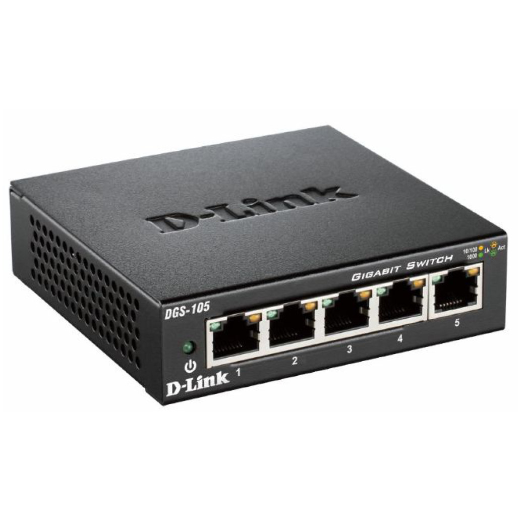 STIKALO 5-PORT D-link 100/1000 (DGS-105) - slika 2