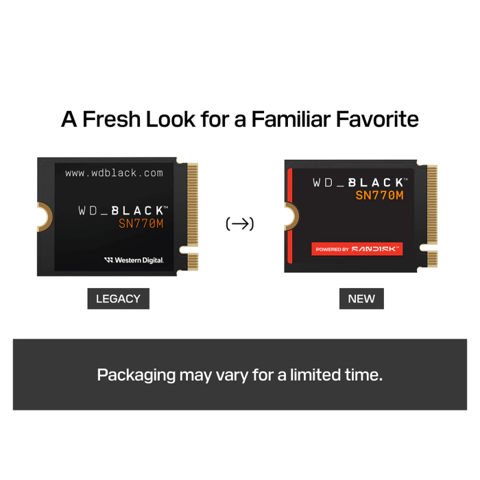 SanDisk 2TB WD Black SN770M M.2 2230 PCI-e 4.0 NVMe 1.4 SSD disk - slika 4