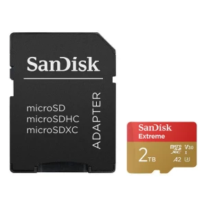SanDisk 2 TB Extreme microSDXC UHS-I spominska kartica z adapterjem