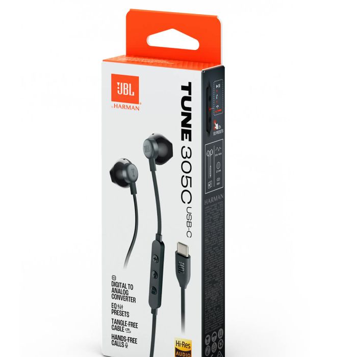 JBL USB-C žične slušalke Tune 305C, črne - slika 4