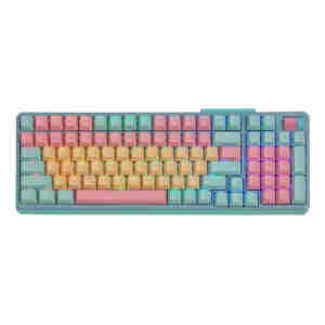 Tipkovnica Cooler Master MK770 Wireless, BT, Kailh Box V2 Red, PBT, RGB, zelena, US