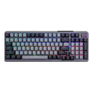 Tipkovnica Cooler Master MK770 Wireless, BT, Kailh Box V2 Red, PBT, RGB, siva, US