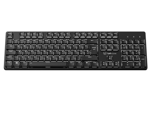 Tipkovnica UVI LEAF Wireless, Bluetooth 5.3, Tiha rdeča stikala, USB, SLO - slika 2