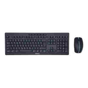 Tipkovnica in miška Cherry STREAM Desktop Wireless Recharge, črna, SLO