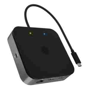 IcyBox IB-DK408-C41 priključna postaja USB4 z dvojnim video izhodom 7v1, 60W PowerDelivery napajanje