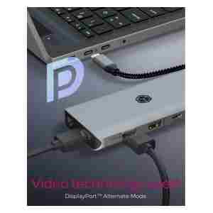 IcyBox IB-DK4061-CPD 12v1 USB-C priklopna postaja za prenosnike s Power Delivery do 100W