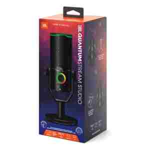 JBL Quantum Stream Studio mikrofon, črn