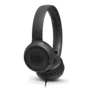 JBL Tune 500 naglavne slušalke z mikrofonom, črne