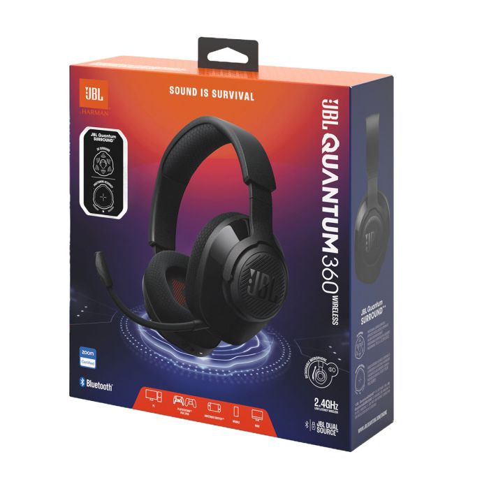 JBL Quantum 360 brezžične naglavne gaming slušalke, črne - slika 6