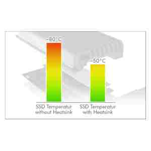 IcyBox IB-PCI214M2-HSL ohišje/adapter za M.2 NVMe SSDje na PCIe x4 kartico s hladilnikom