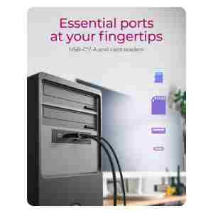 IcyBox IB-HUB1419-i3 6-v-1 USB ohišje HUB za 3,5 režo v računalniku