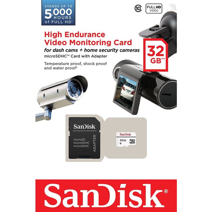 SanDisk 32GB High Endurance microSD Class 10 U3 V30 spominska kartica z adapterjem - slika 3