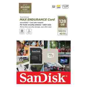 SanDisk MAX ENDURANCE microSDXC 128GB + SD Adapter