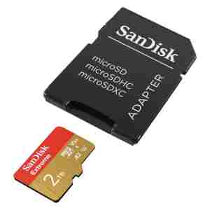 SanDisk 2 TB Extreme microSDXC UHS-I spominska kartica z adapterjem