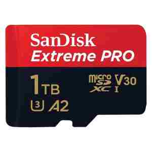 SanDisk 1TB Extreme PRO microSDXC UHS-I spominska kartica z adapterjem
