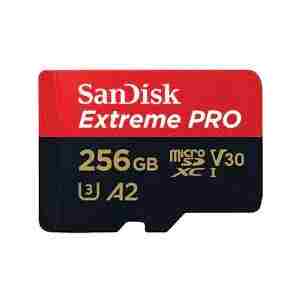 SanDisk 256GB Extreme PRO microSDXC UHS-I spominska kartica z adapterjem