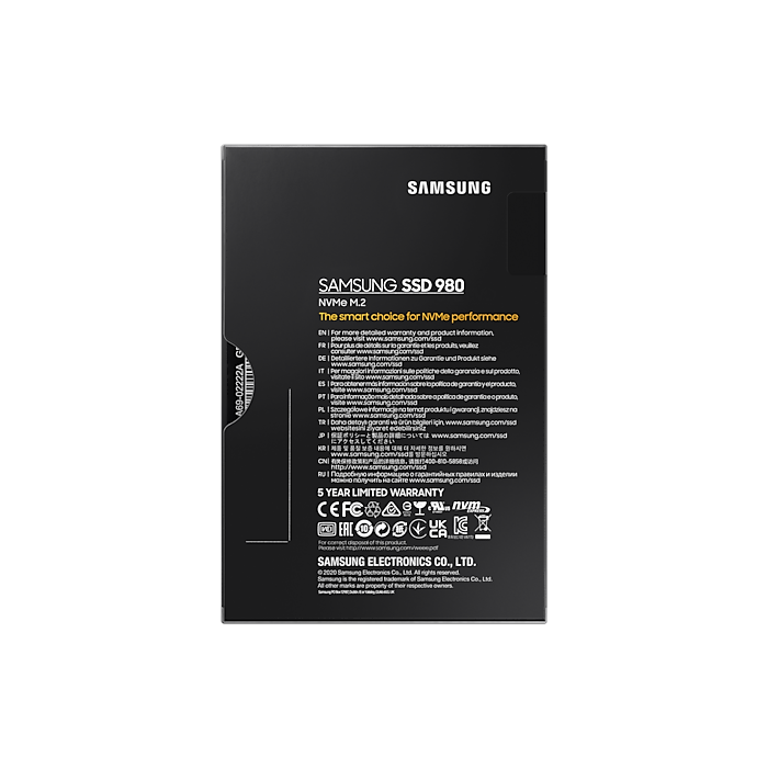 Samsung 500GB 980 SSD NVMe M.2 disk - slika 2