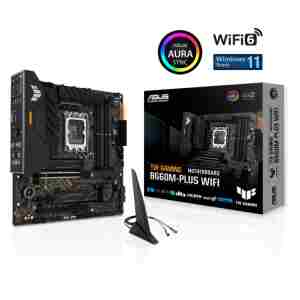 ASUS TUF GAMING B660M-PLUS WIFI, DDR5, SATA3, USB3.2Gen2x2, DP, WiFi, LGA1700 mATX