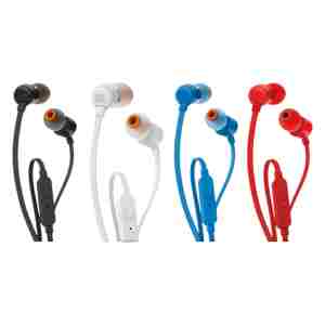 JBL Tune 110 In-ear slušalke z mikrofonom, bele