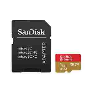 SanDisk 1 TB Extreme microSDXC UHS-I spominska kartica z adapterjem