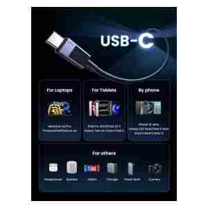 Ugreen USB-C na USB-C polnilni kabel 240W, 1M